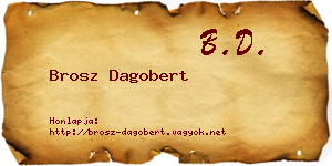 Brosz Dagobert névjegykártya
